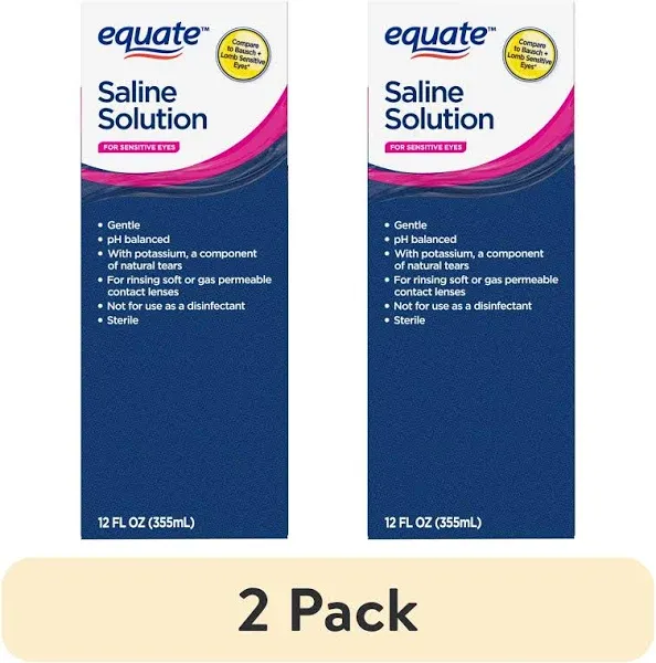 Equate Saline Solution for Sensitive Eyes