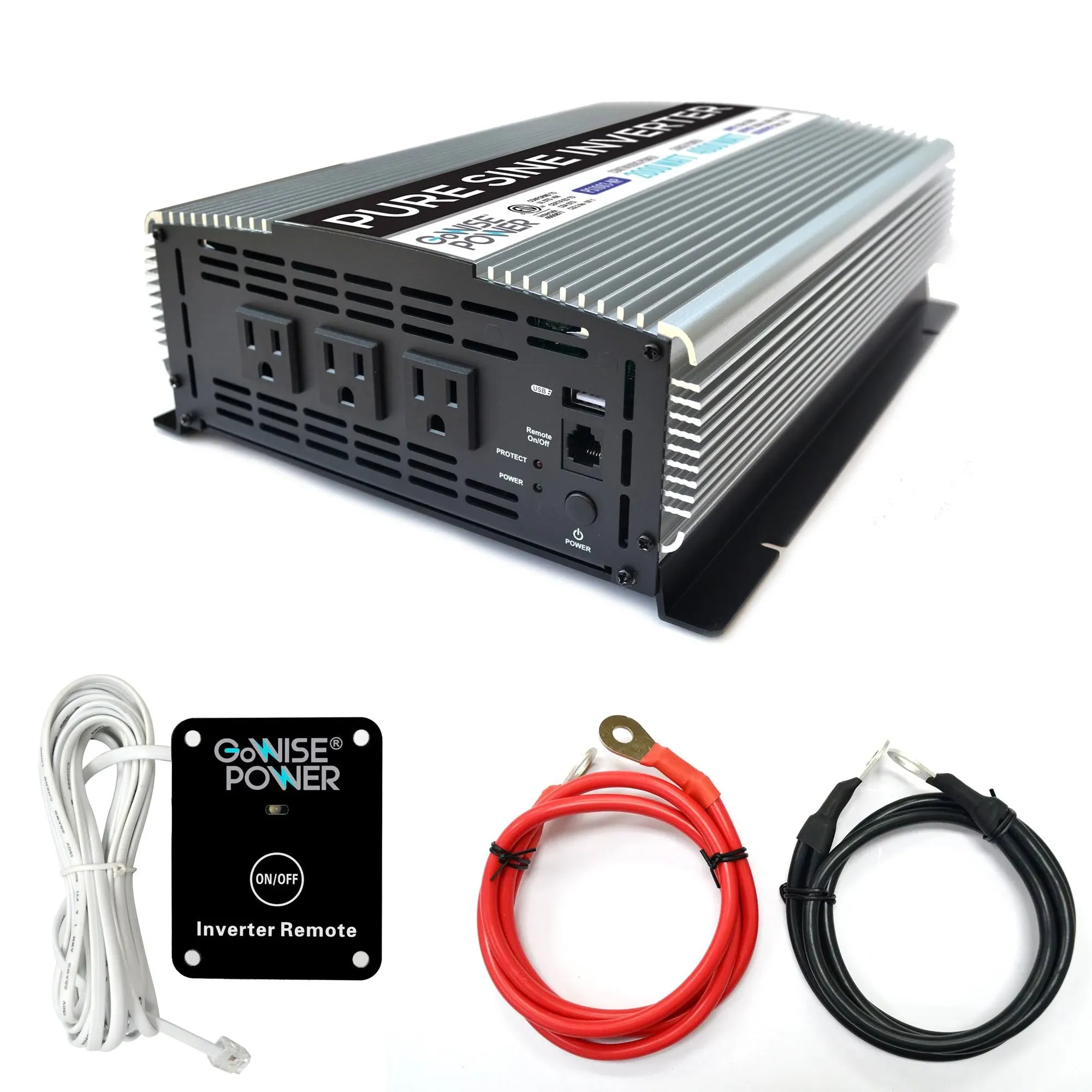 GoWISE Power 2000W Pure Sine Wave Power Inverter