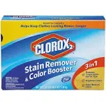 Clorox 2 Stain Remover and Color Booster Powder, Original, 49.2 oz Box, 4/Carton