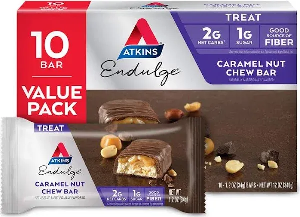 Atkins Endulge Bar Caramel Nut Chew