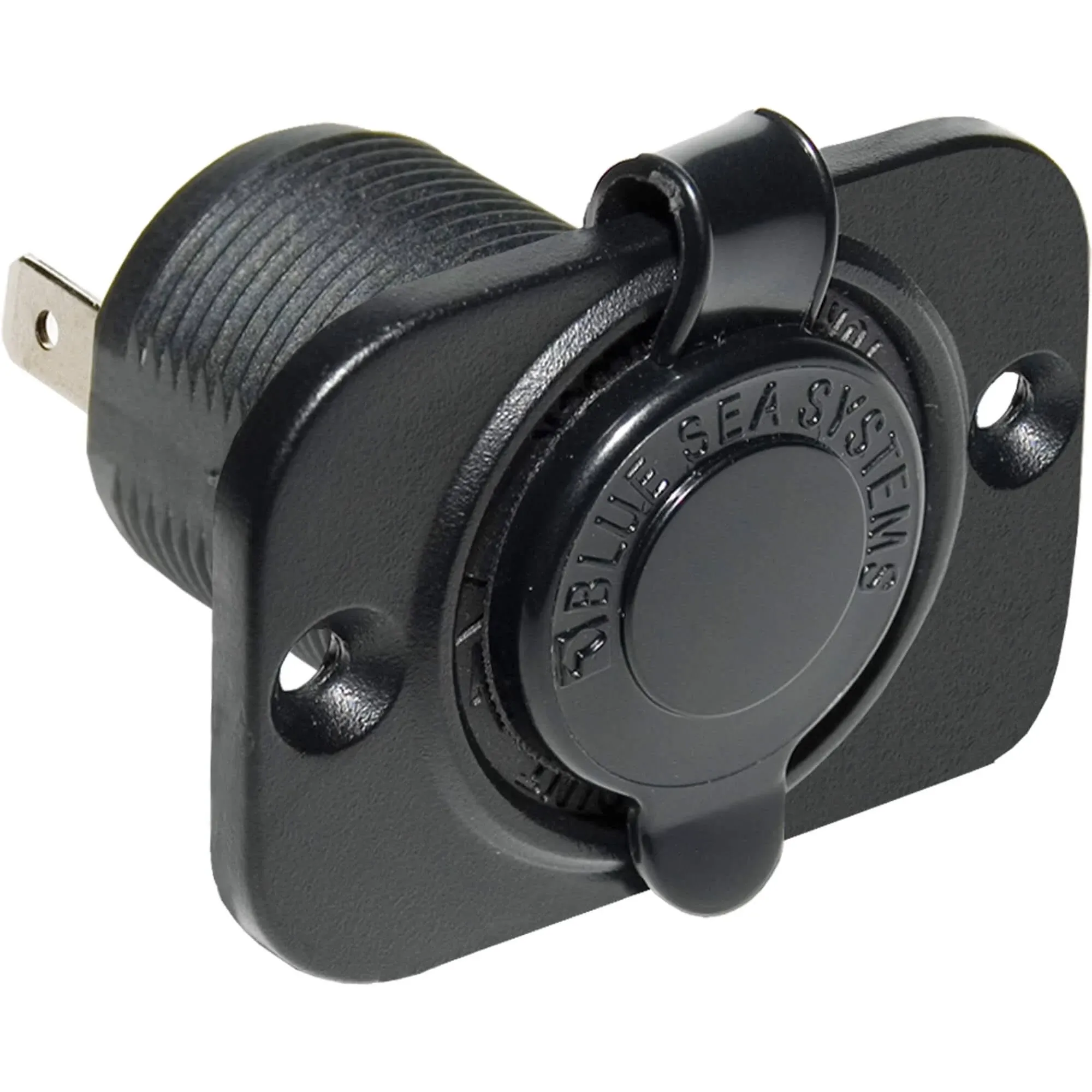 Blue Sea Systems Boat Dash Power Socket 1011 | 12V Receptacle Black