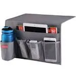 5 Pockets Bedside Caddy, Bedside Storage Organizer for Water Bottles, Magazines,