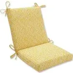 Outdoor Indoor Herringbone Egg Yolk Square Corner Chair Cushion 1 Count Pack of