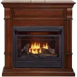 Duluth Forge Dual Fuel Ventless Gas Fireplace with Mantel 26,000 BTU DFS-300