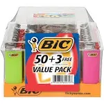 Bic Mini Lighters 50ct Assorted Colors (53)