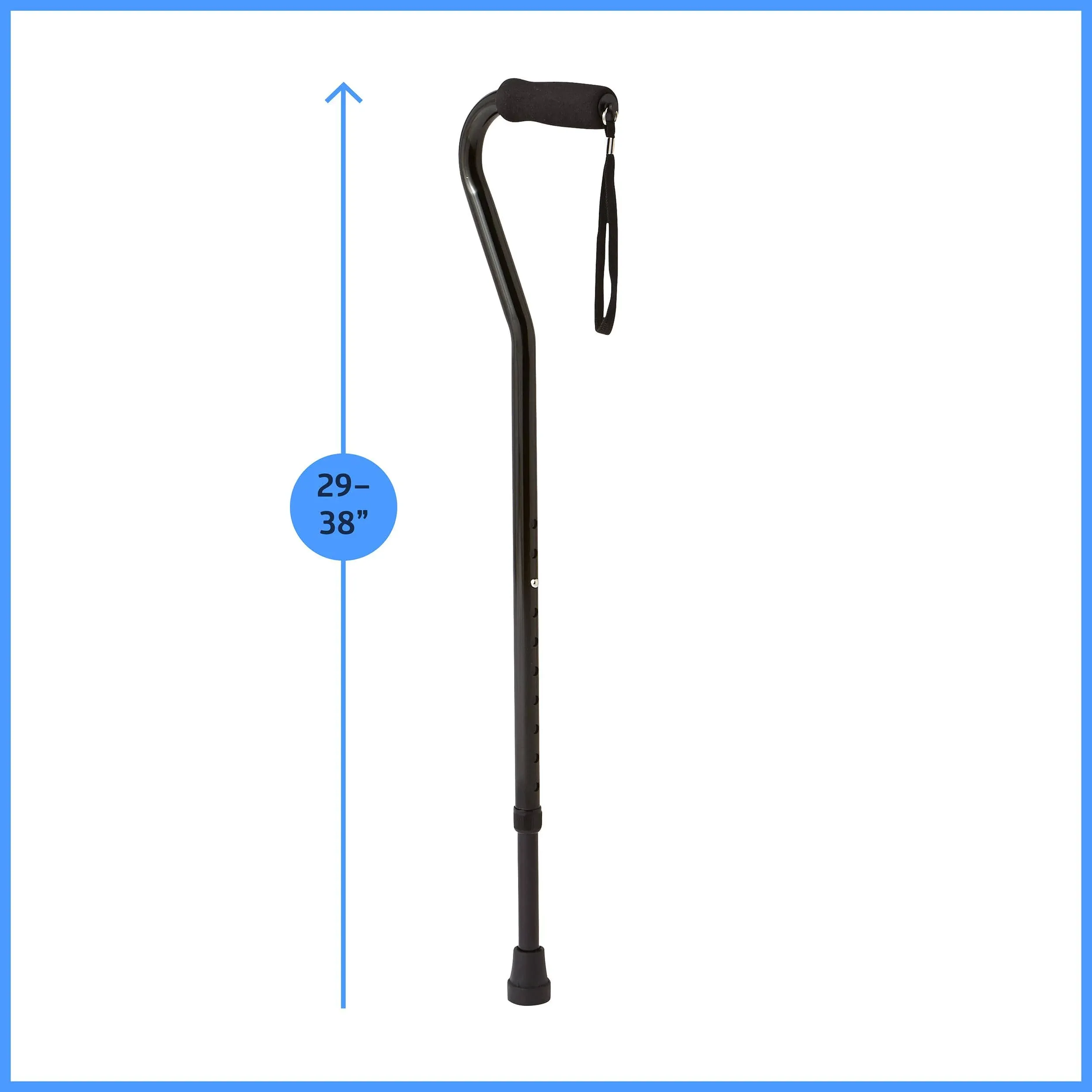 Medline Aluminum Offset Walking Cane