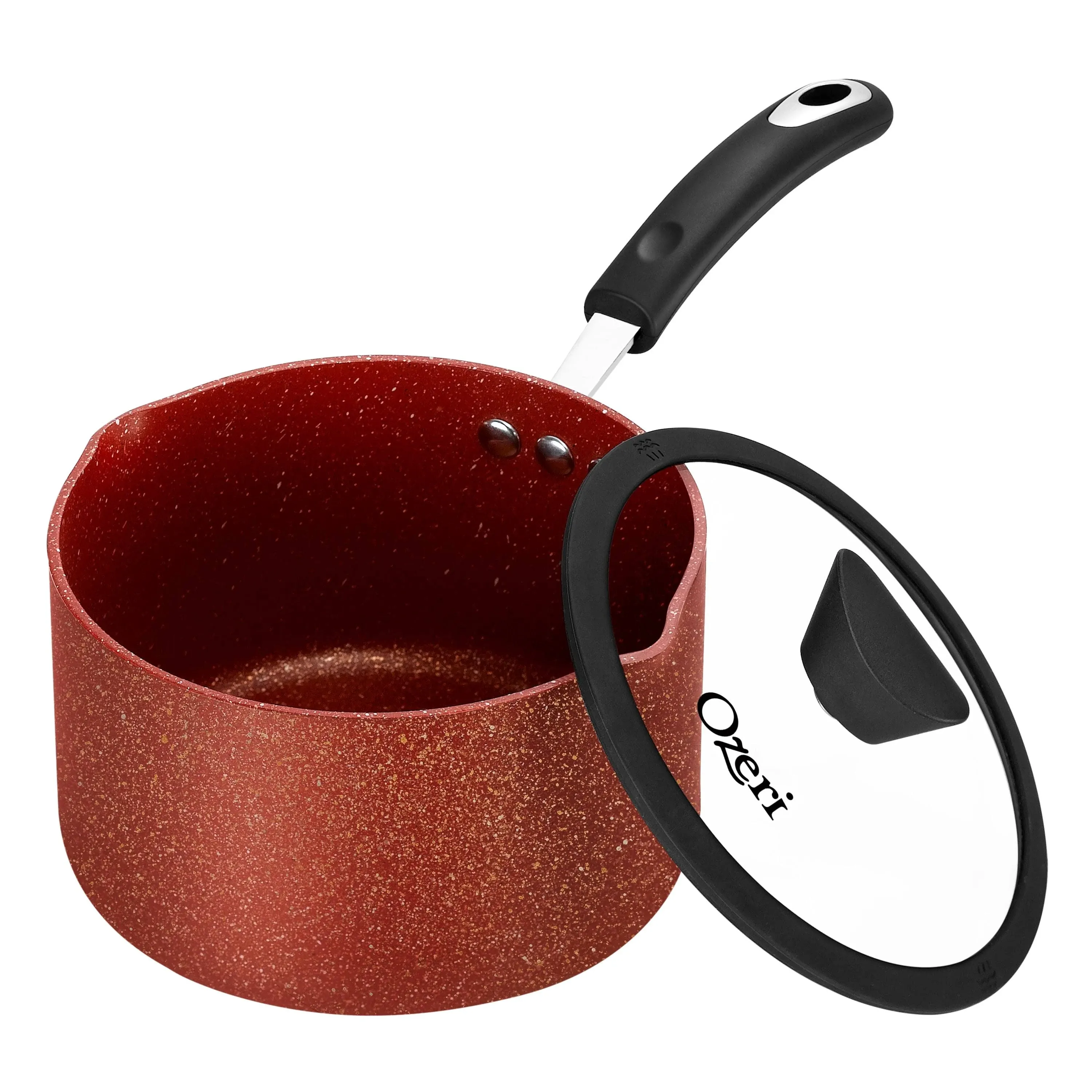 The All In One Stone Saucepan and Cooking Pot by Ozeri 100 APEO GenX PFBS PFOS PFOA NMP and NEP Free German Made Coating