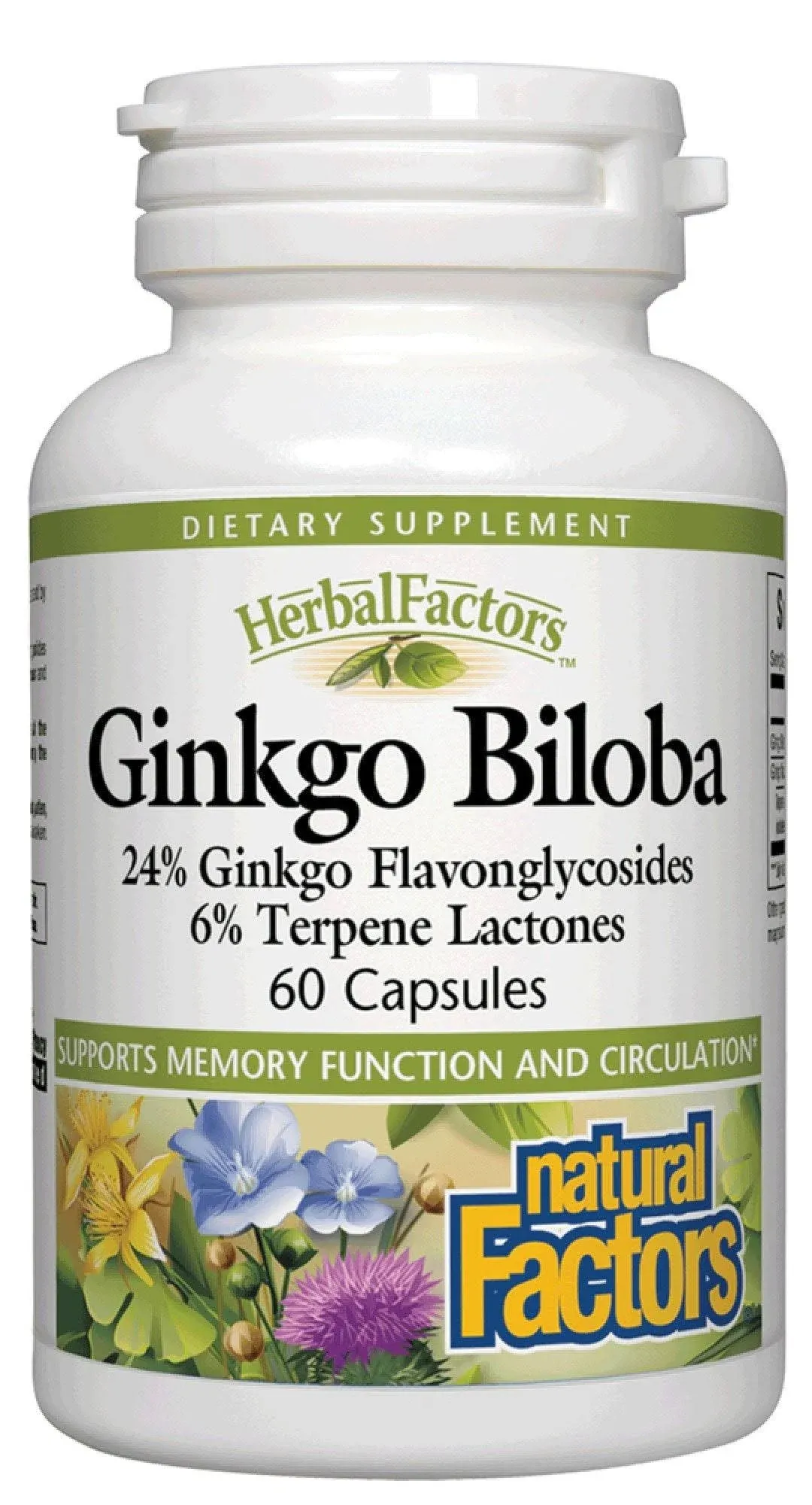 Natural Factors Ginkgo Biloba 60 Capsules