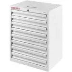 Weather Guard 9988-3-01 - White Steel 8-Drawer Cabinet