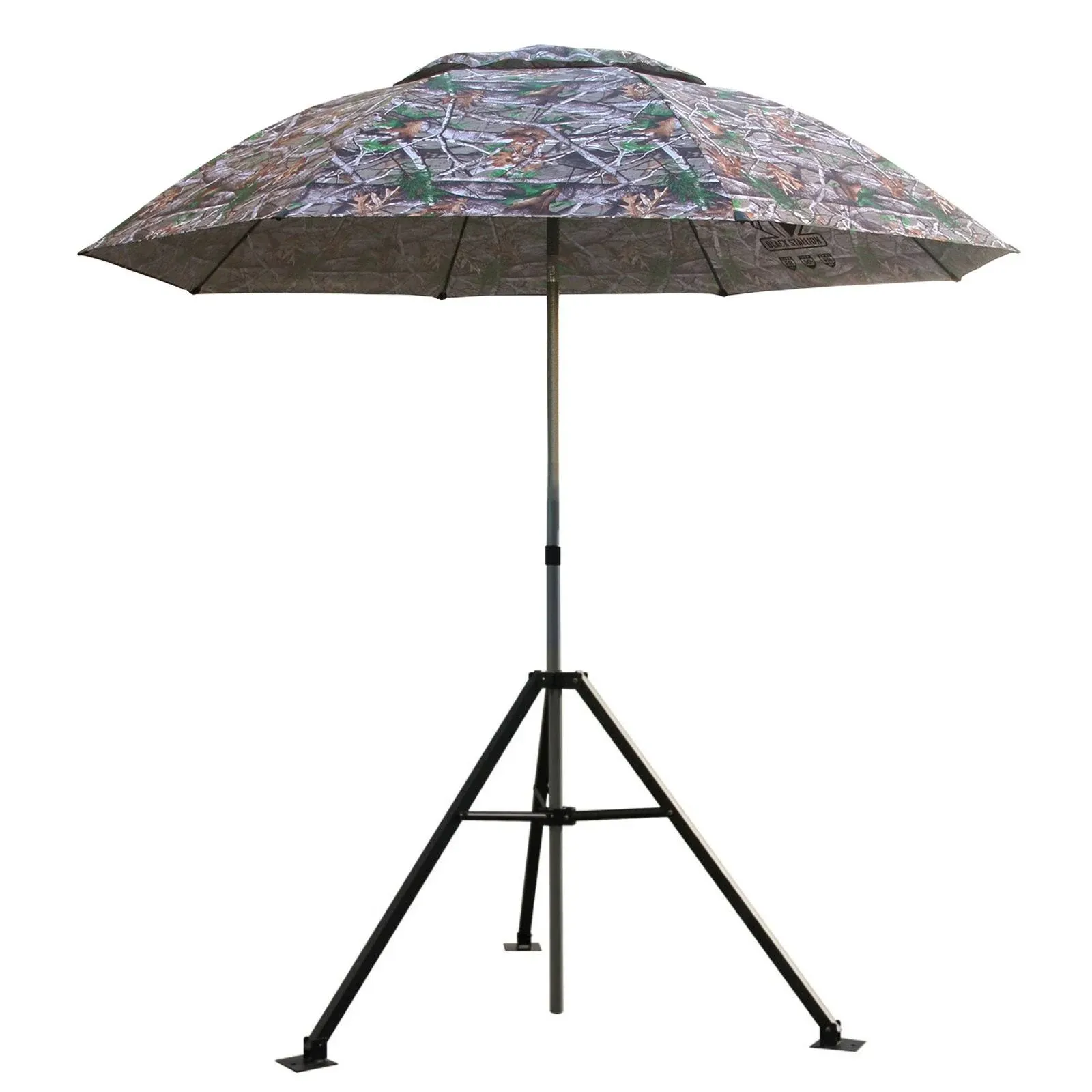 Black Stallion Core Industrial Umbrella w/Tripod Stand UB250-CAM