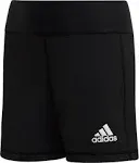 Kids' Adidas Alphaskin Volleyball Shorts - Black - Medium