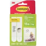 Command Large Picture Hanging Strips - White