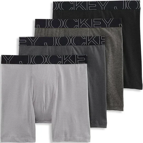 Jockey Men's ActiveBlend 7" Midway Brief - 4 Pack