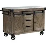 Acme Alforvott Gray Kitchen Island