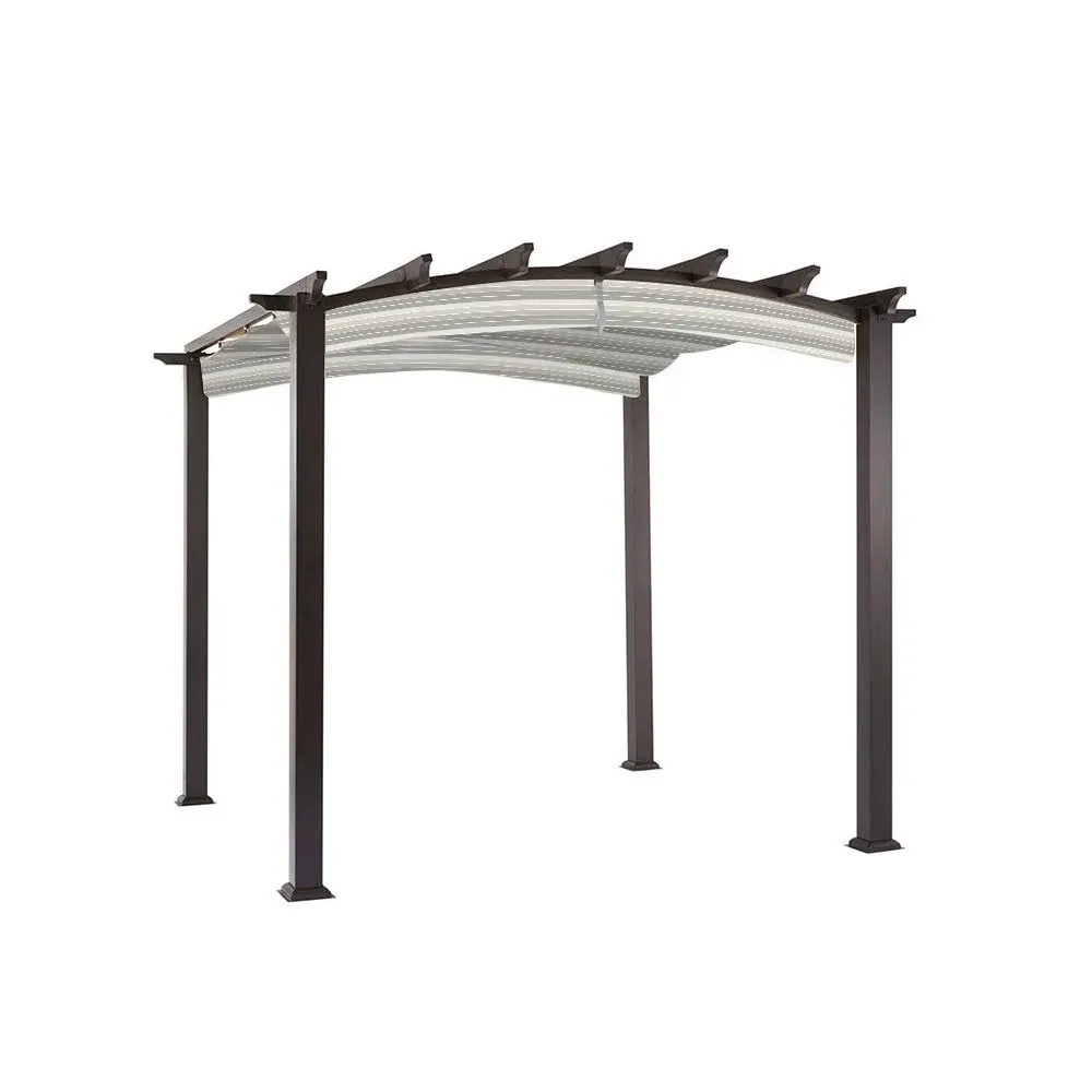 Garden Winds Replacement Canopy 36&#034;x85&#034;x94&#034; Stripe Stone for Arched Pergola