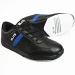 ELITE Men's Basic Black/Royal Athletic Lace Up Bowling Shoes with Universal Sliding Soles for Right or Left Handed Bowlers