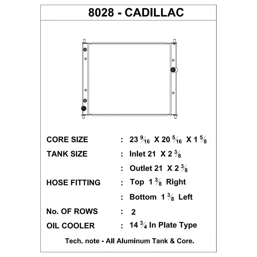 CSF Radiator for 09-13 Cadillac CTS-V