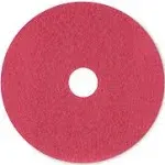 Boardwalk Standard Floor Pads 20" Diameter Red (Case of 5)