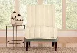 Sure Fit Deluxe Armless Chair Furniture Cover - Ivory