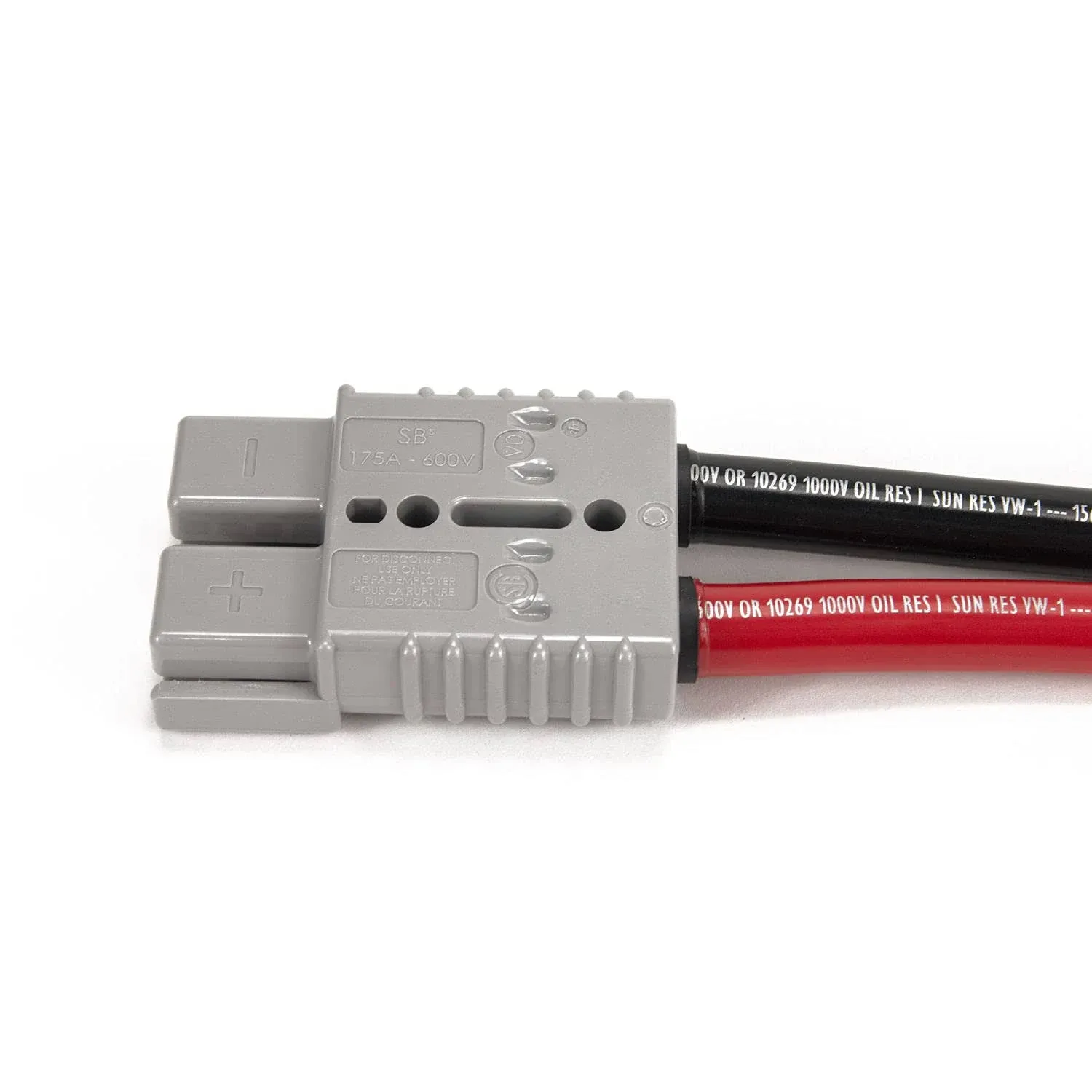 Spartan Power 4 Awg Battery Cable with Anderson Connector Sb120 and 3/8" Ring Terminal