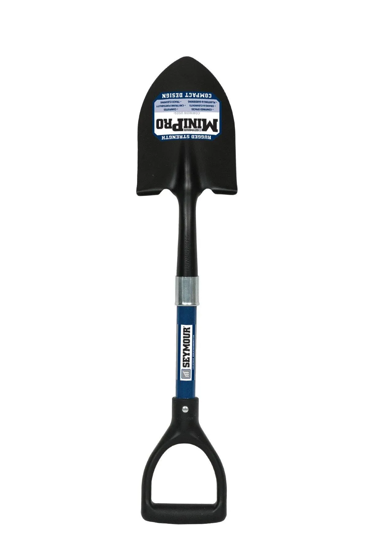 SEYMOUR MIDWEST 49352 Round Point Shovel, 12 in L Professional Grade Fiberglass