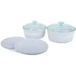 Corningware French White 6-Piece Round Bakeware Set