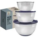 Chef Pomodoro Stainless Steel Mixing Bowls with Lids