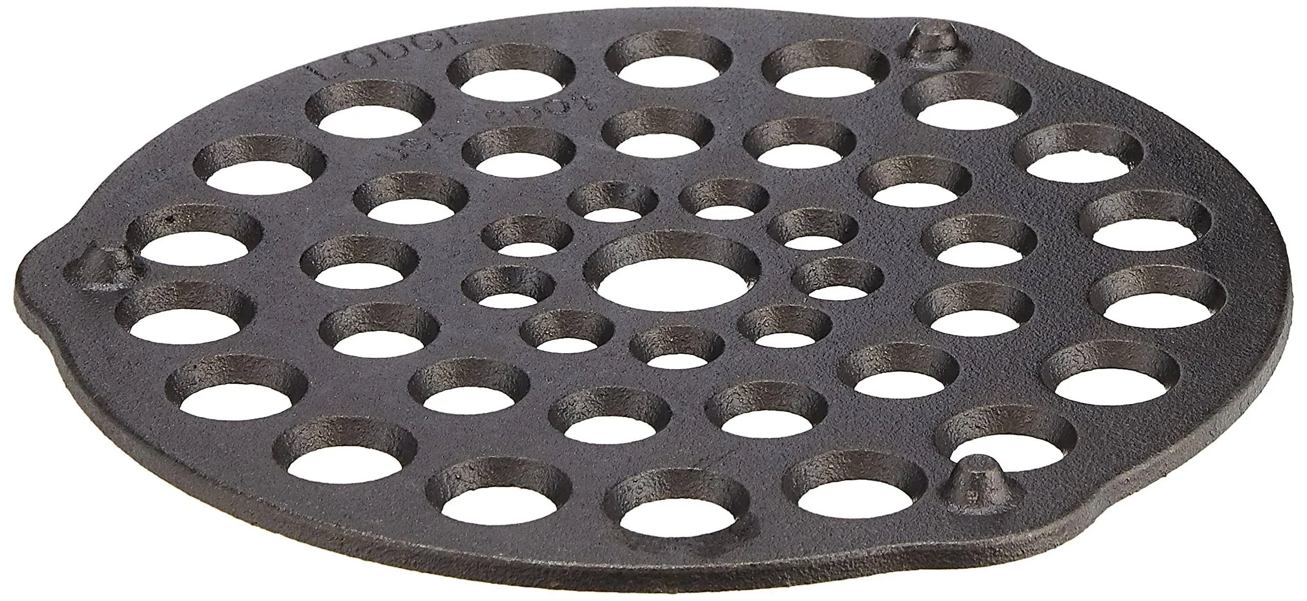 Lodge L8DOT3 Cast Iron Meat Rack/Trivet, Pre-Seasoned, 8-Inch,Black