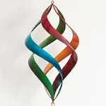 Rainbow Enameled Wind Spinner