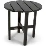 Trex Outdoor Furniture Cape Cod 18" Round Side Table - Charcoal Black