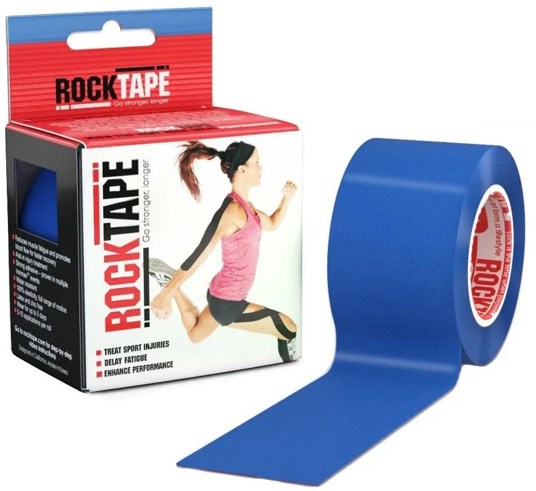 Implus RockTape Kinesiology Tape, 2" x 16.4' Roll, Medical, Navy Blue