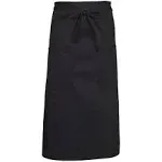 Fame F54 Full Length Bistro Two Pocket Apron - Black