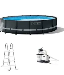 Intex Ultra XTR 16ft x 48in Above Ground Pool Set with Pump and Cleaner Vacuum