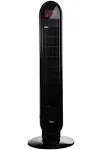 ozeri 360 oscillation, micro-blade noise reduction technology tower fan, black