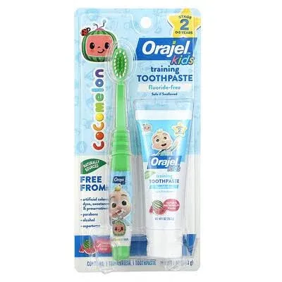 Orajel Kids Training Toothpaste, Natural Watermelon, Cocomelon