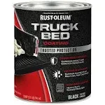 Black Truck Bed Coating 32 Fl Oz Brush or Roll On Liner Trailer Paint Rust-Oleum