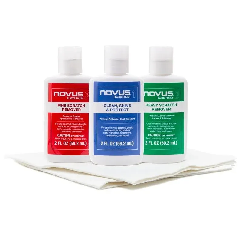 Novus Plastic Polish Kit, 2 oz