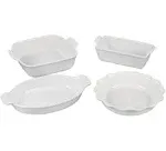 Le Creuset Heritage 4-Piece Stoneware Bakeware Set | White