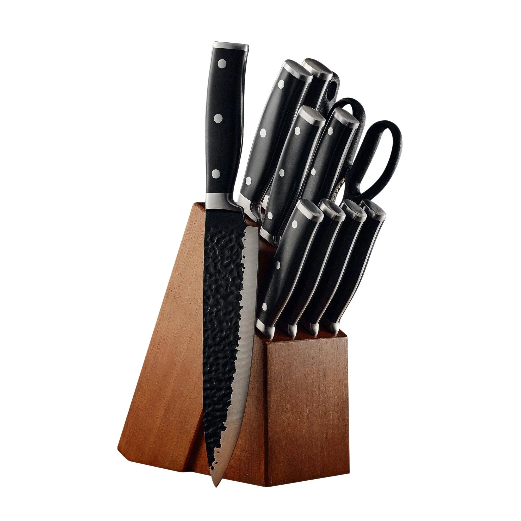 Orgreenic Hammered High Carbon Steel Knife Set