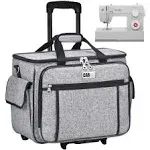 cab55 Rolling Sewing Machine Case, Detachable Rolling Sewing Machine Carrying Ca