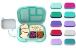 Bentgo Kids' Chill Lunch Box, Bento-Style Solution, 4 Compartments & Removable Ice Pack - Gray