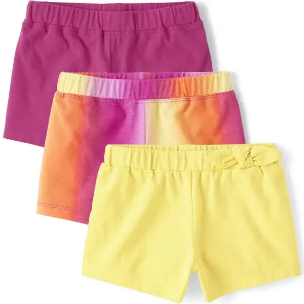 The Children's Place Baby Girls' and Toddler Side Tie Pull on Shorts