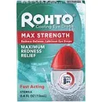 Rohto Cooling Eye Drops Max Strength Redness Reliever