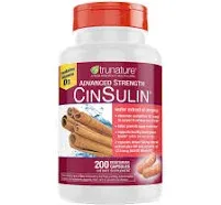 Trunature Advanced Strength CinSulin 200 Vegetarian Capsules