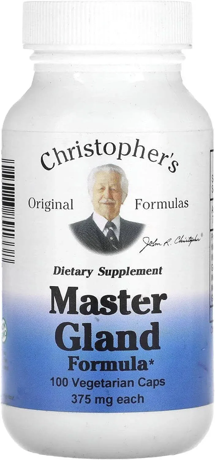 Christopher's Original Formulas Master Gland Formula, 375 mg, 100 Vegetarian Caps