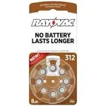 Rayovac Size 312 Hearing Aid Batteries