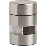 Olde Thompson 5080-00 Salt Shaker & Pepper Mill, Clear/Stainless Steel, 4"