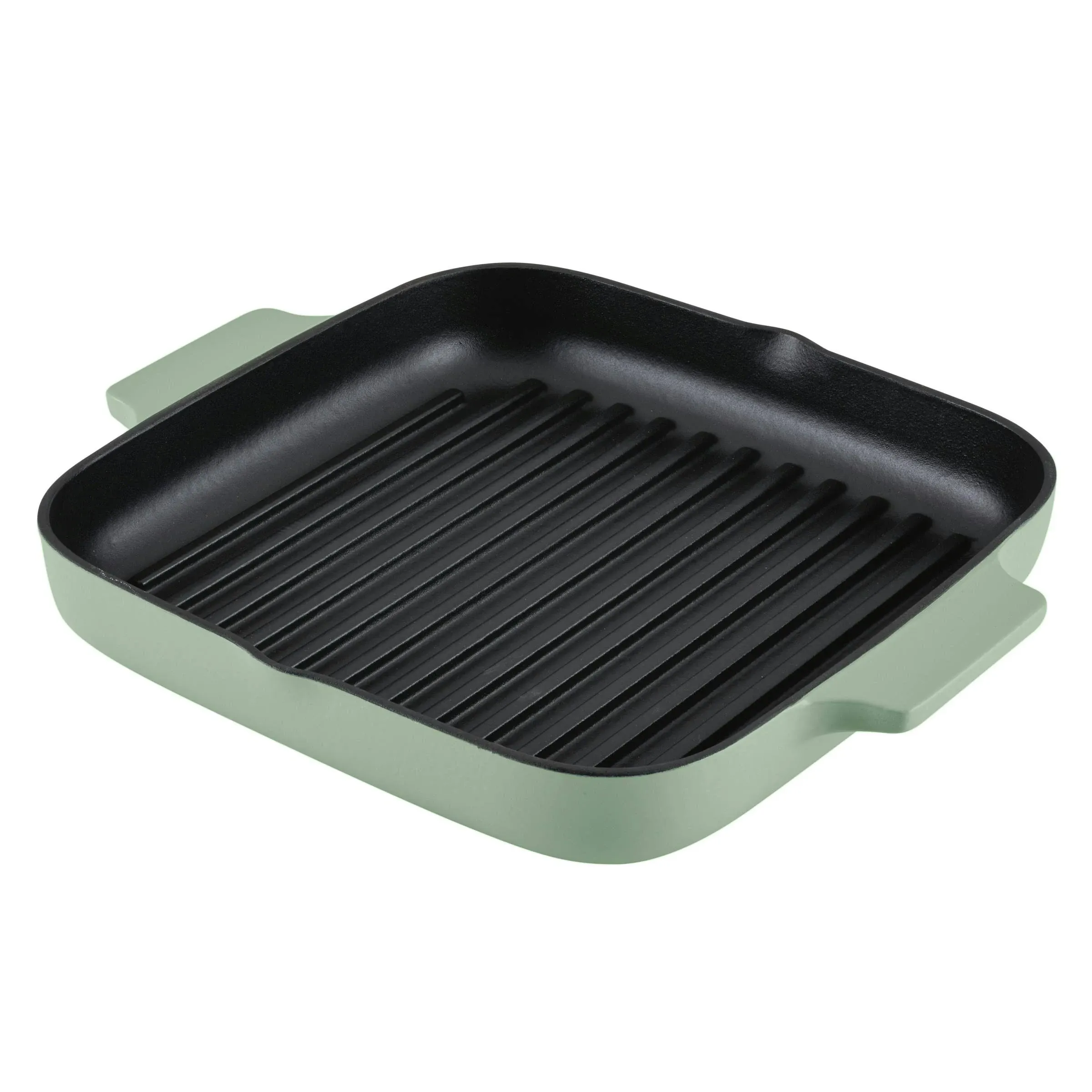 KitchenAid 11" Enameled Cast Iron Square Grill and Roasting Pan - Pistachio