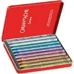 Caran D&#039;Ache Neocolor I Wax Pastels Metallic Tin of 10 NEW sealed