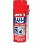 Loctite TITE FOAM Gaps and Cracks Spray Foam, Bright White, 12 oz. Can, Insulating Spray Foam Sealant 2839294